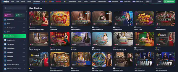 1win casino games