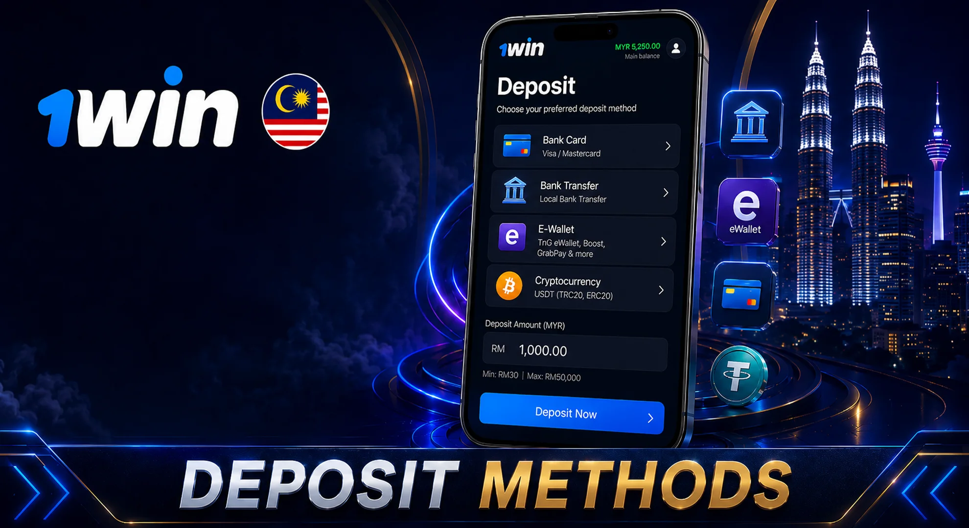 1win deposit methods