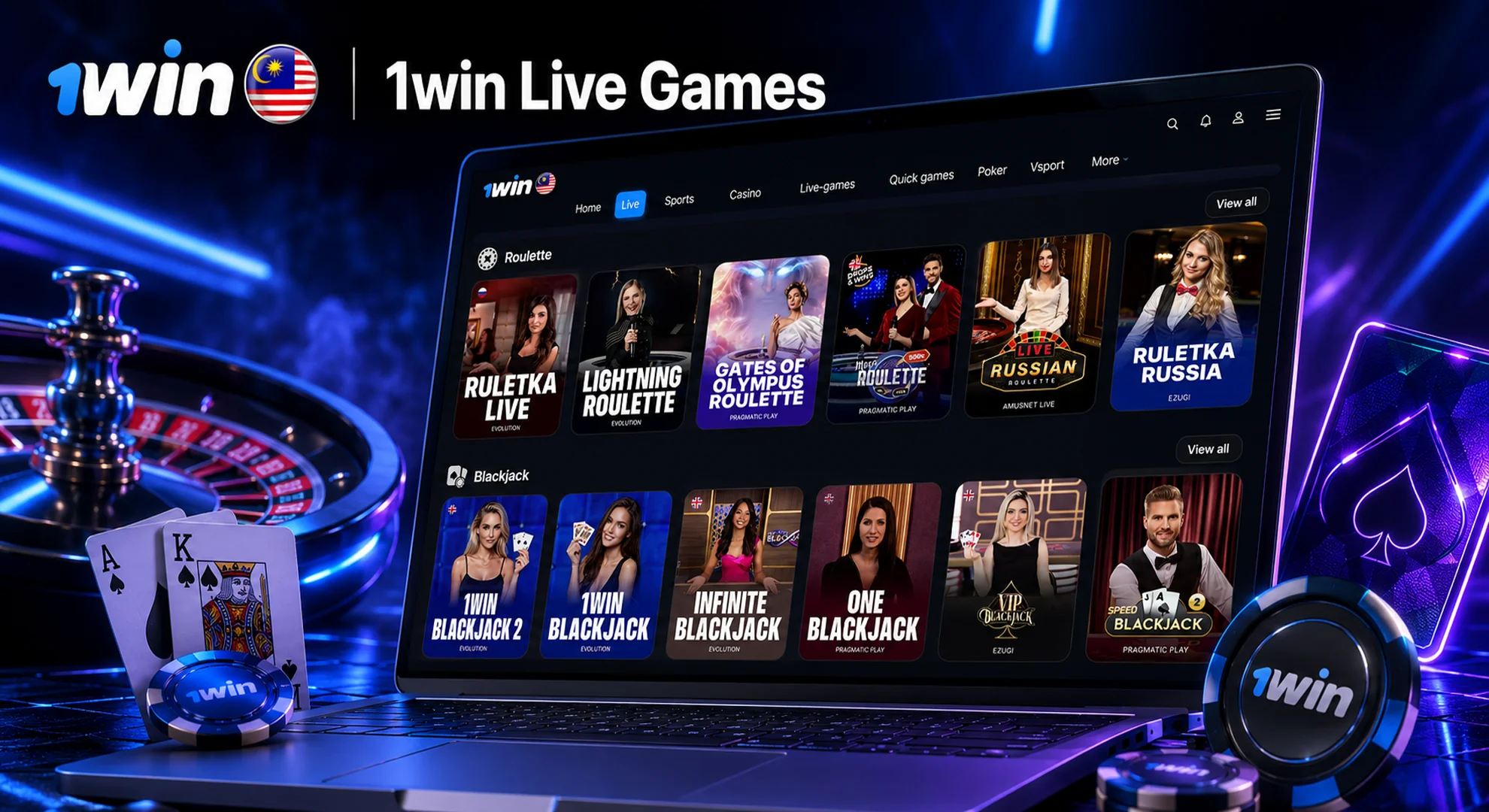 1win live games