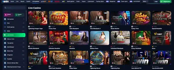 1win live games