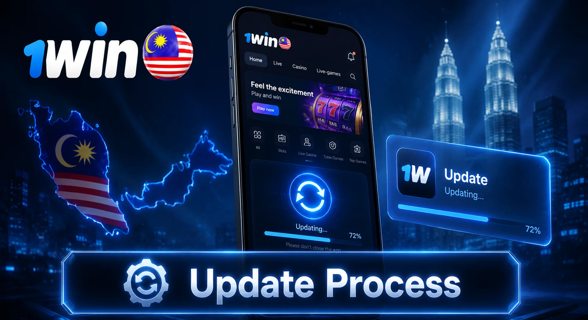 how to update 1win mobile app
