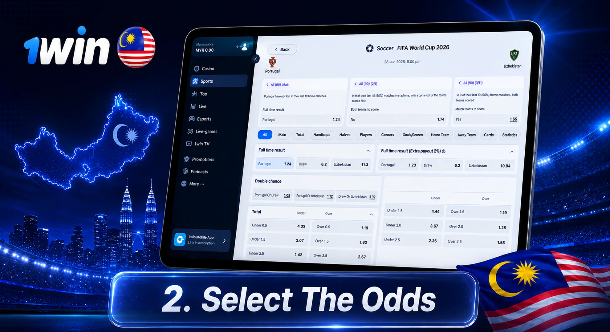 select the odds