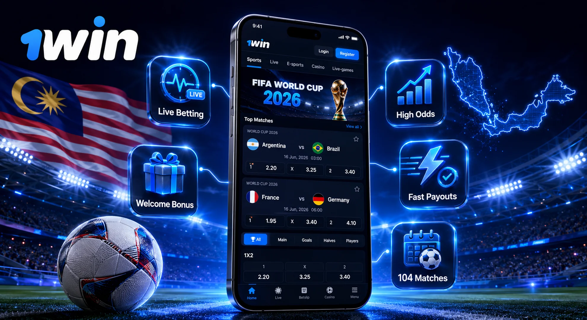 world cup 2026 betting at 1win
