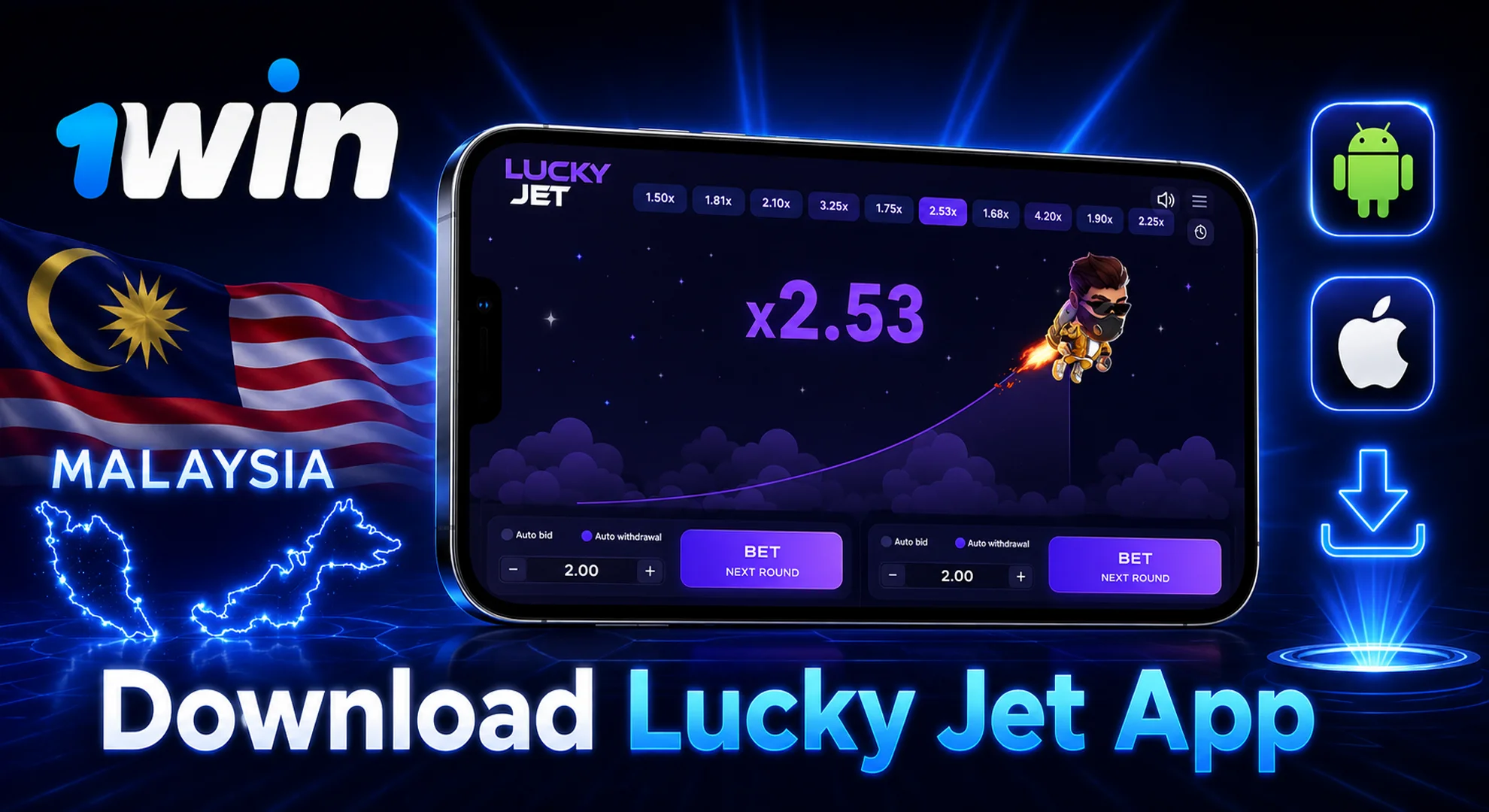 download 1win lucky jet for android and ios