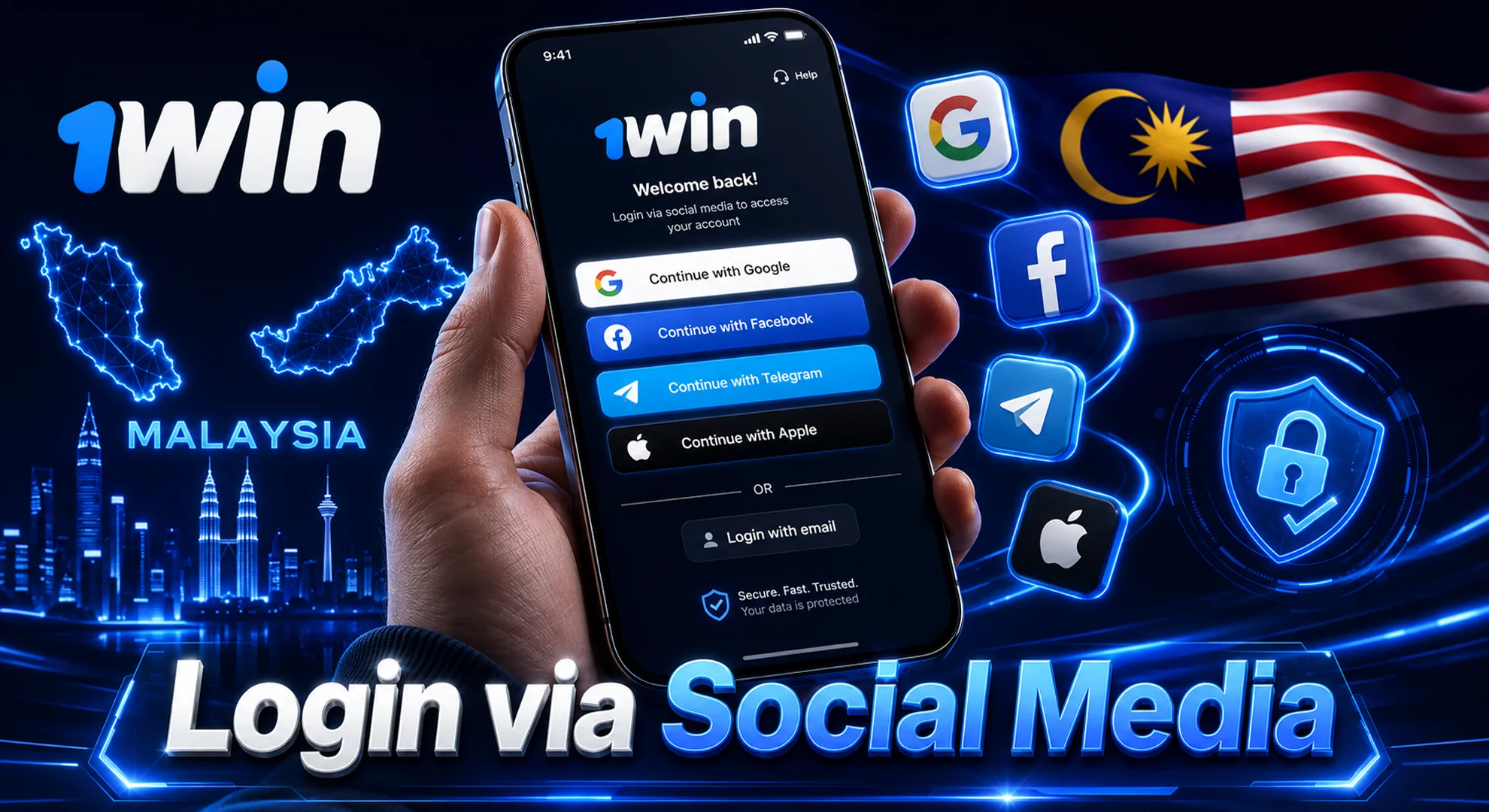 login via social media