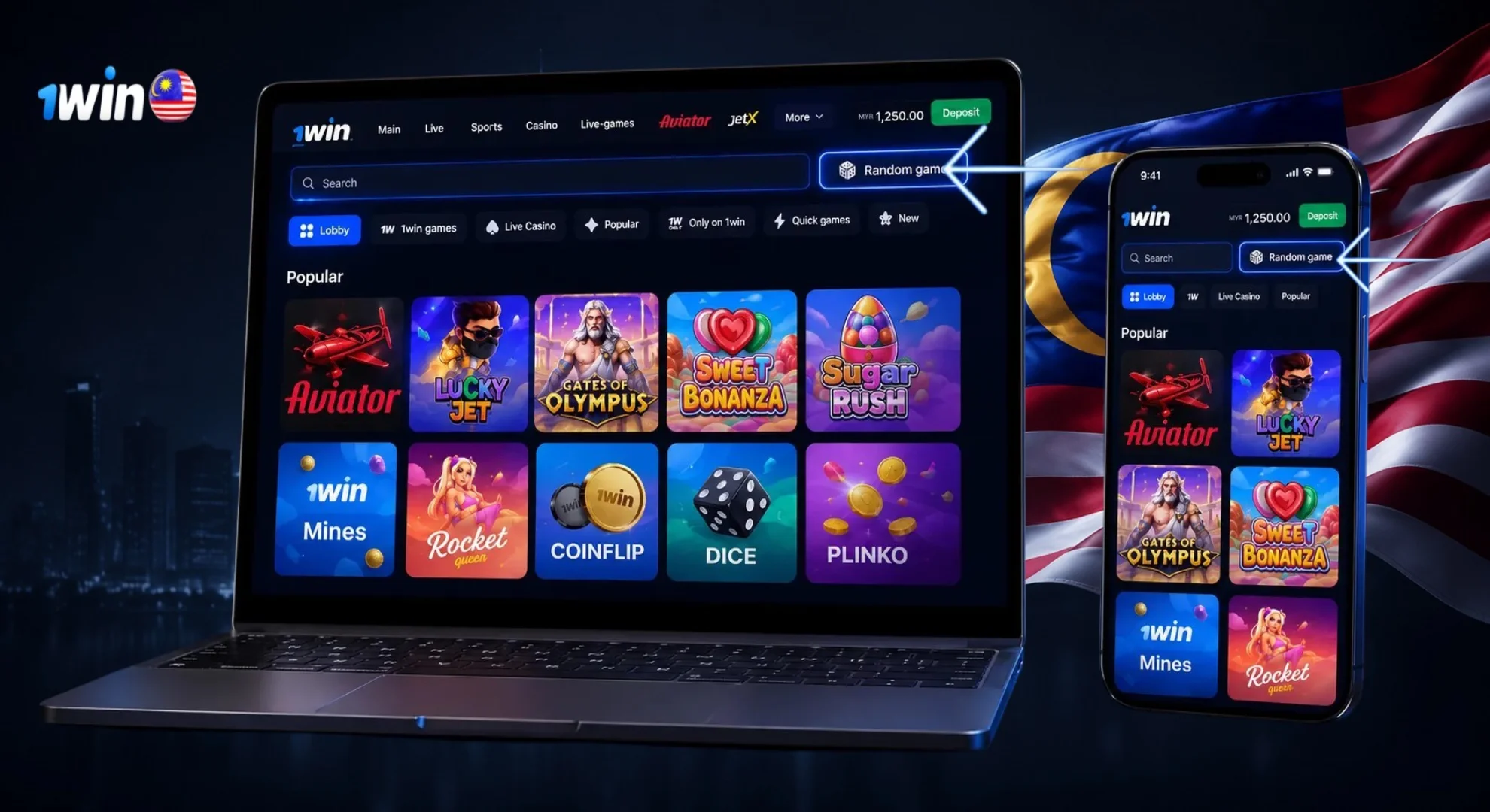 choose favourite casino game
